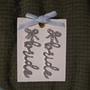 Francesca's Collections Silver 'Bride' Earrings